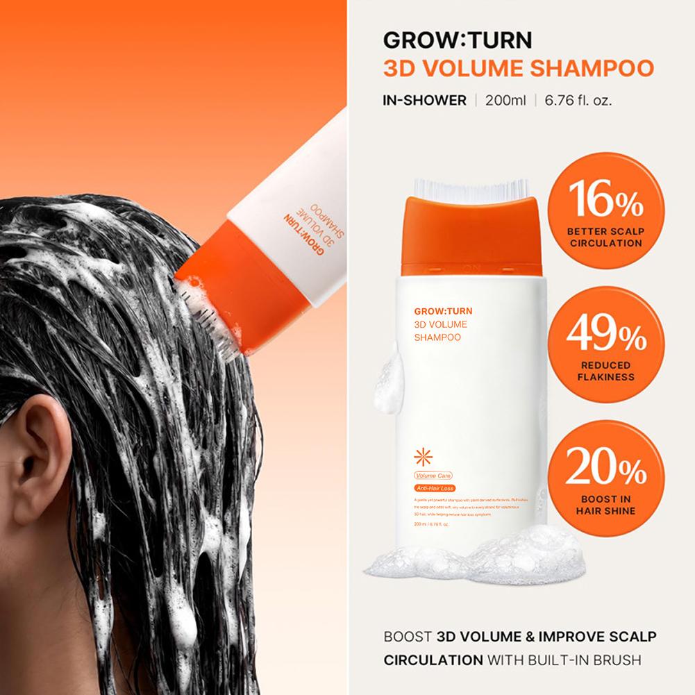 Hair Care For Hair Fall - GROW:TURN Champú Voluminizador 3D Anti-Caída del