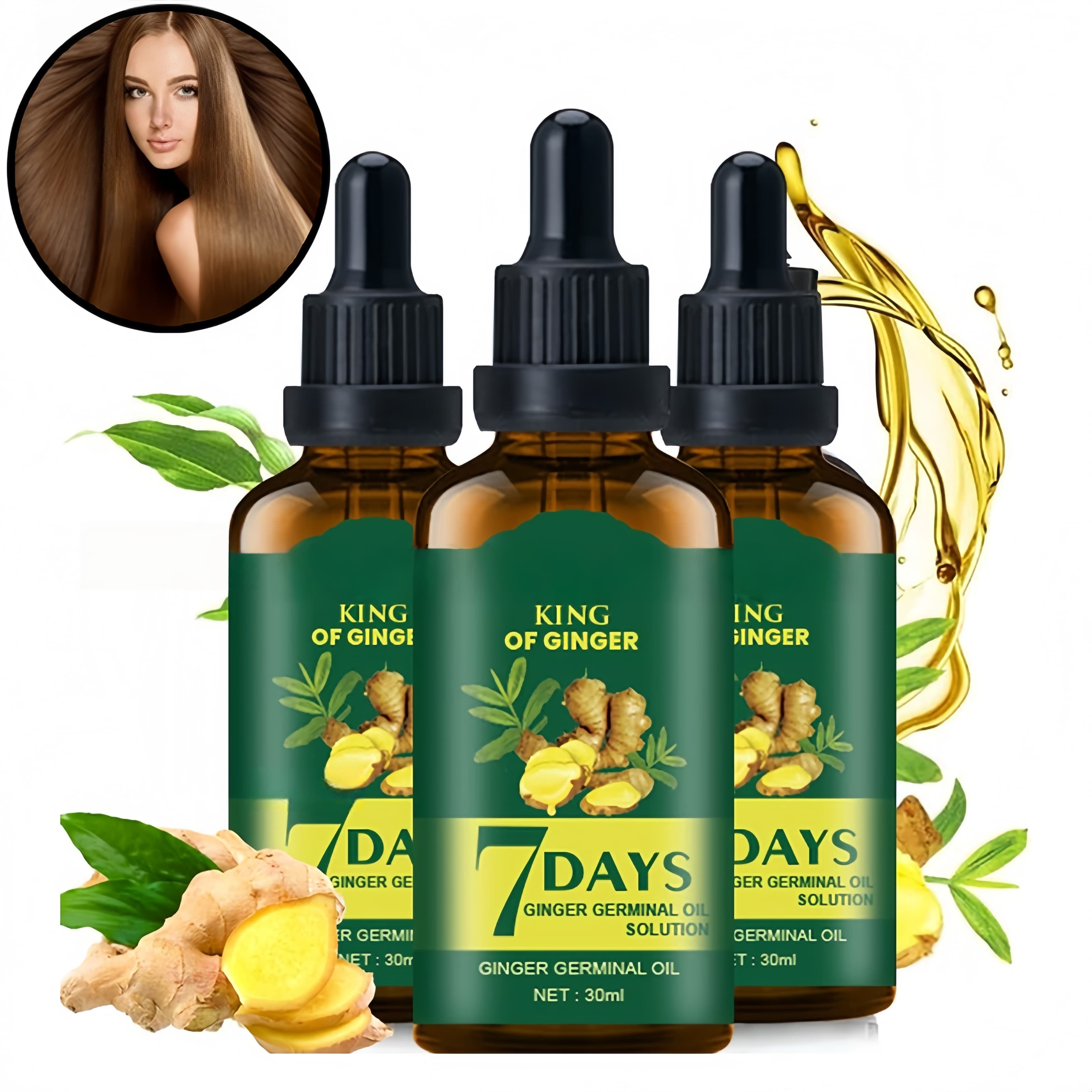 Hair Care Essence Oil - Aceite para el Crecimiento del Cabello,