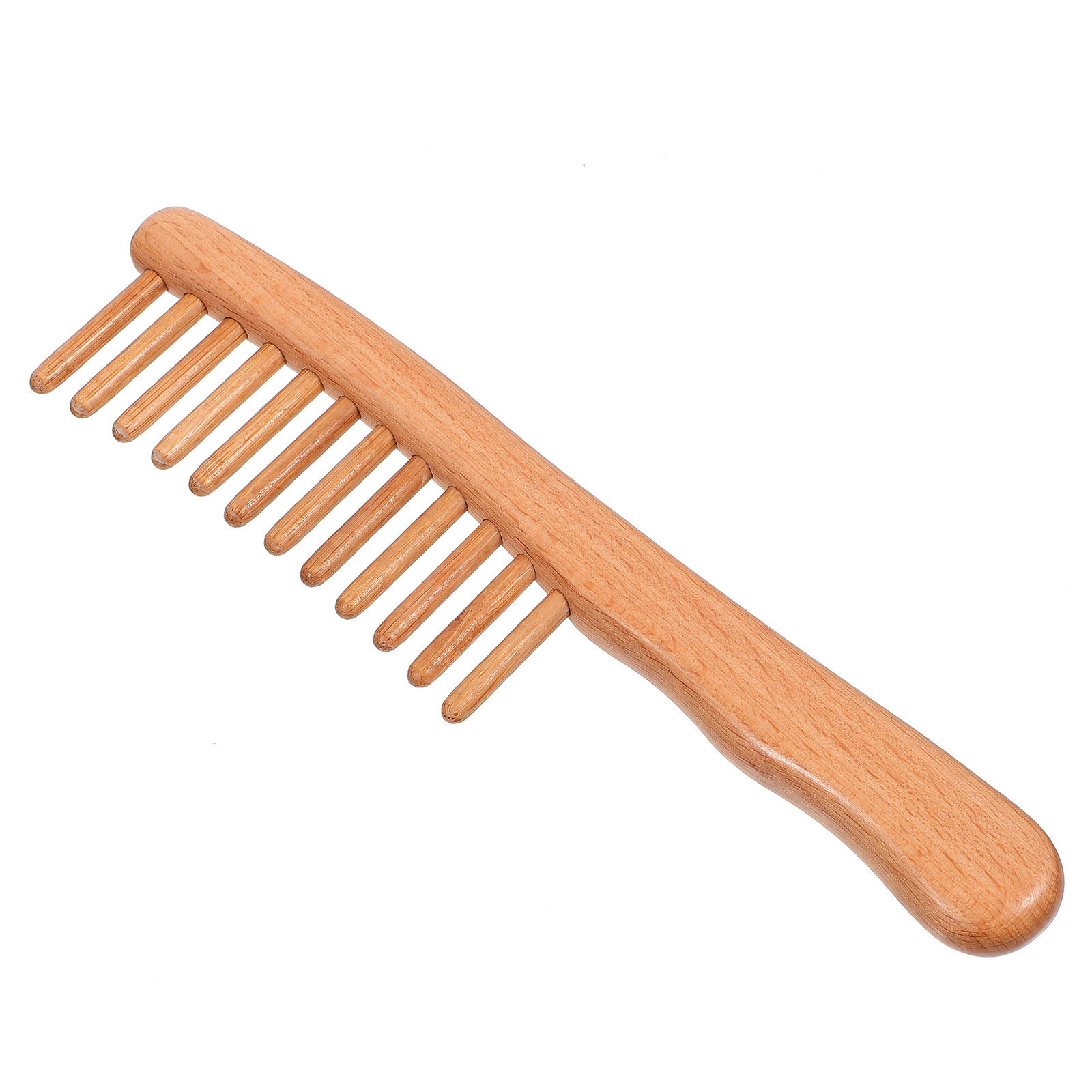 Hair Care Naturally - 1 Peine de Madera Natural Pulida