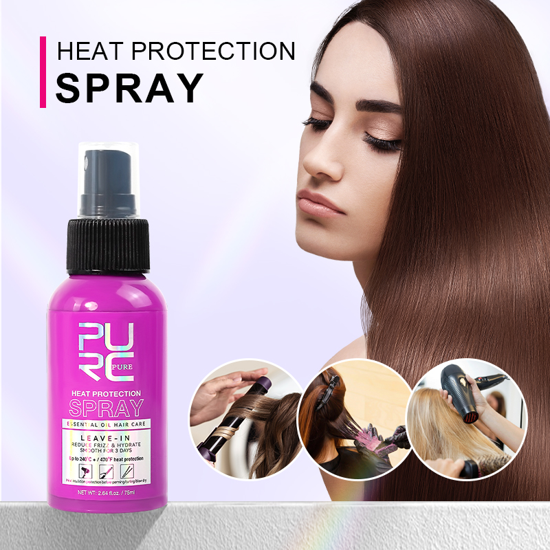 Heat Protectant Spray - PURC Spray protector térmico Aceite de
