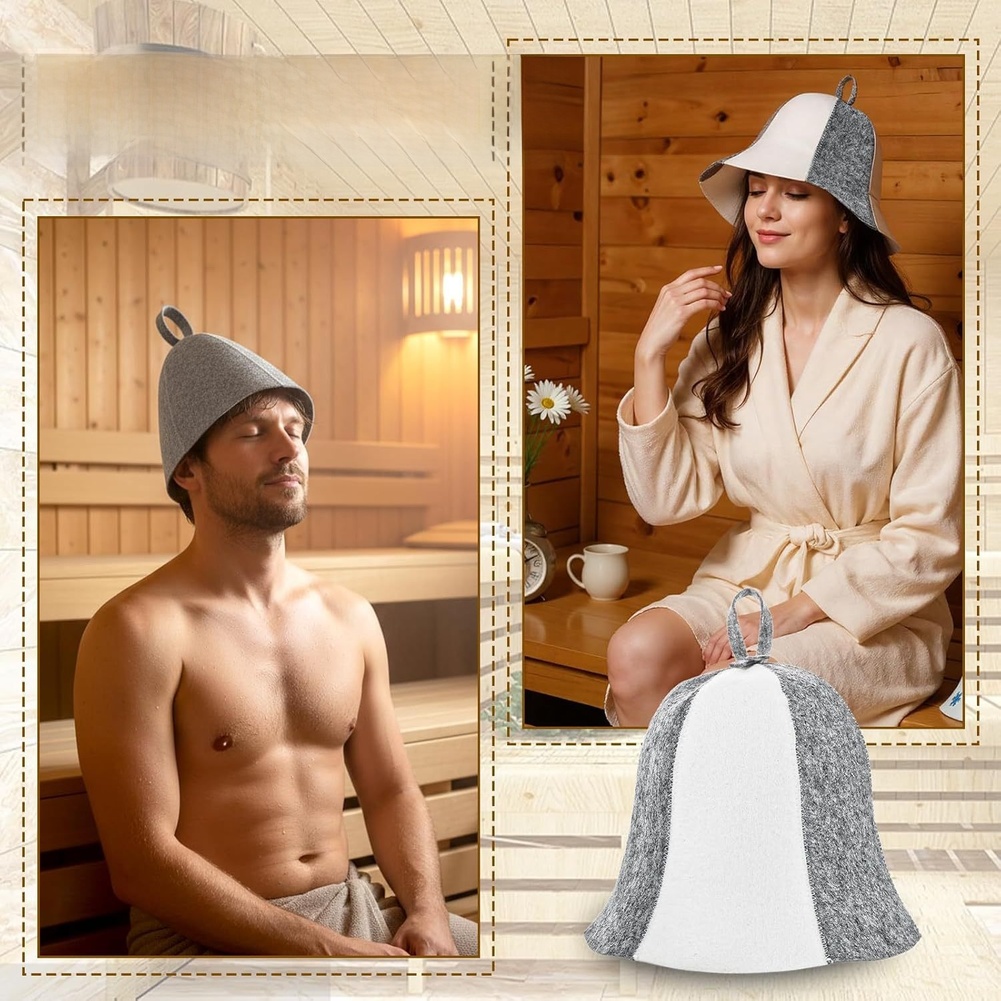 Home Sauna Gorro de sauna gris - Hair Care Daily Routine reseña y precio